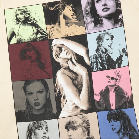 NWT OFFICIAL ERAS TOUR MERCH BEIGE HOODIE - Picture 4 of 8